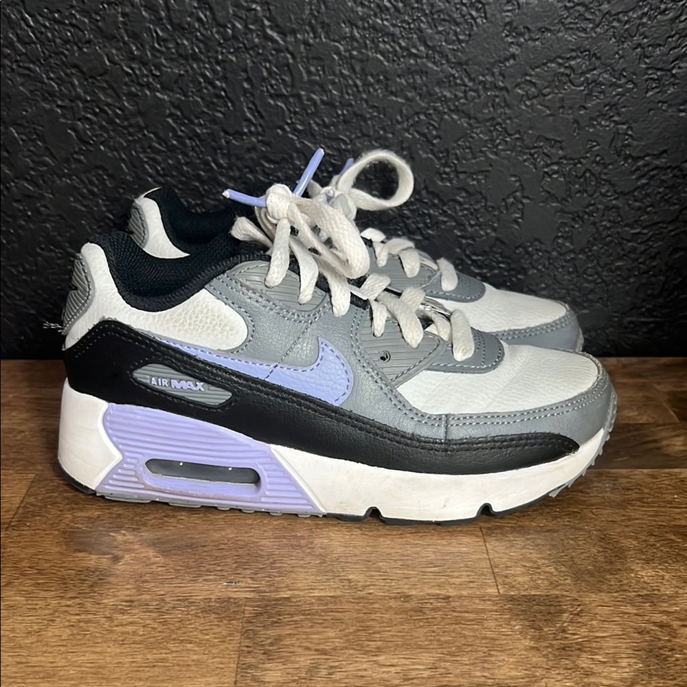 Nike Kids Sneakers in Gray, Black, and Purple
